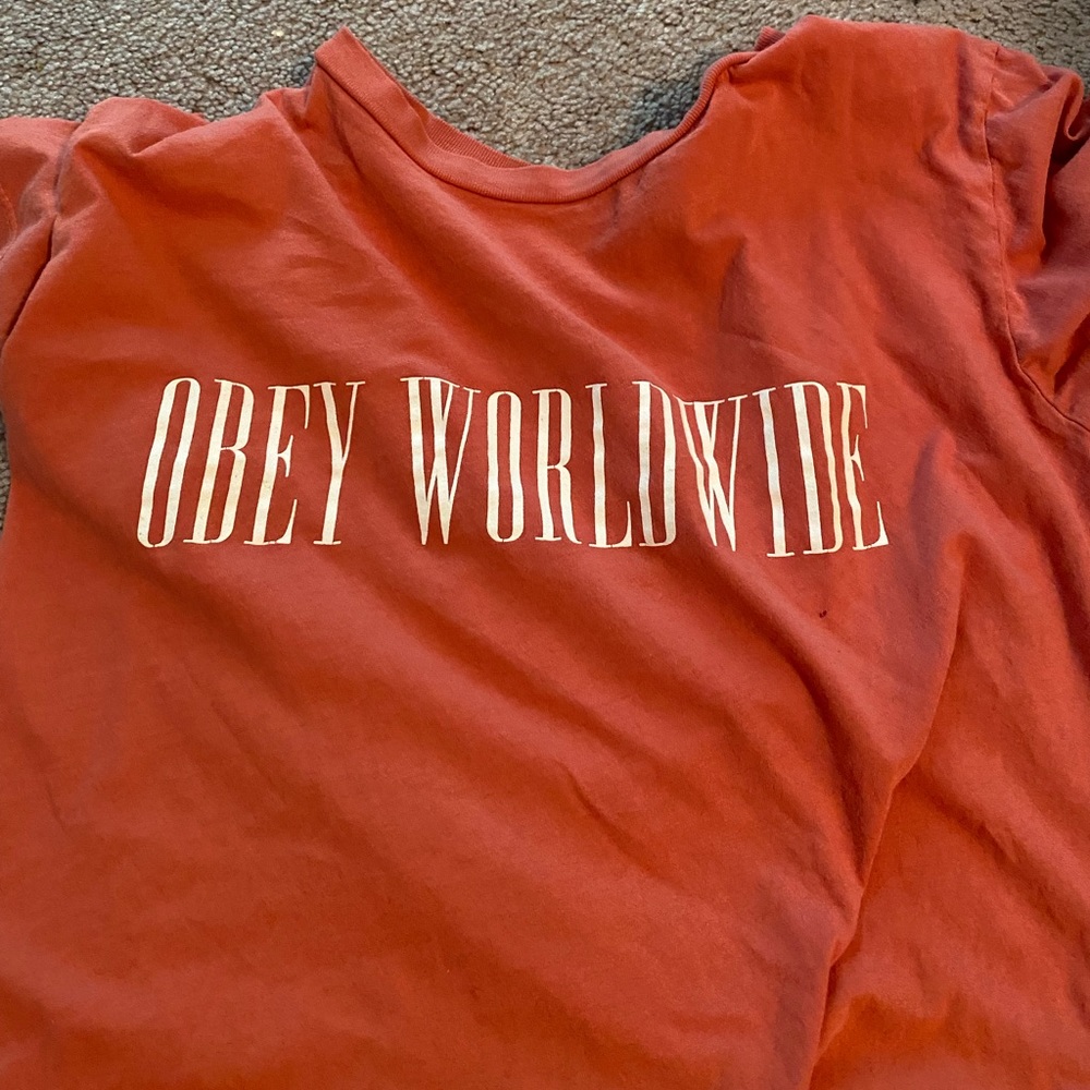Obey worldwide orange T-shirt